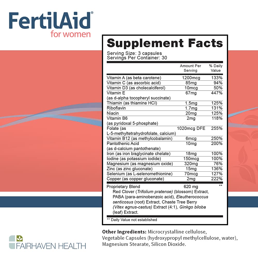 Foto 3 pulgar | Suplemento Fairhaven Health Fertilaid Para Mujeres - Venta Internacional