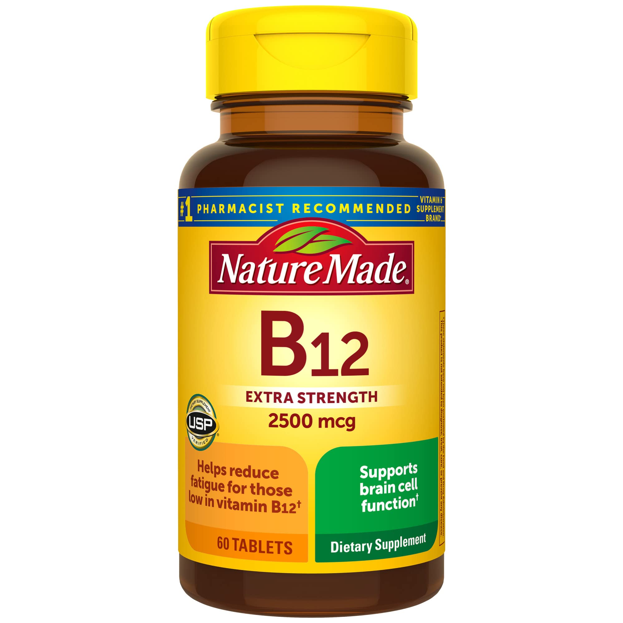 Foto 2 pulgar | Suplemento de Vitamina B12 Nature Made 2500 mcg 60 Tabletas - Venta Internacional