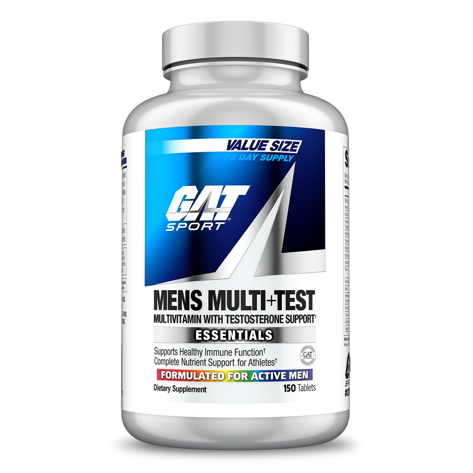 Foto 1 | Comprimidos Multivitamínicos Gat Sport Para Hombre Multi + Test (150 Unidades) - Venta Internacional.