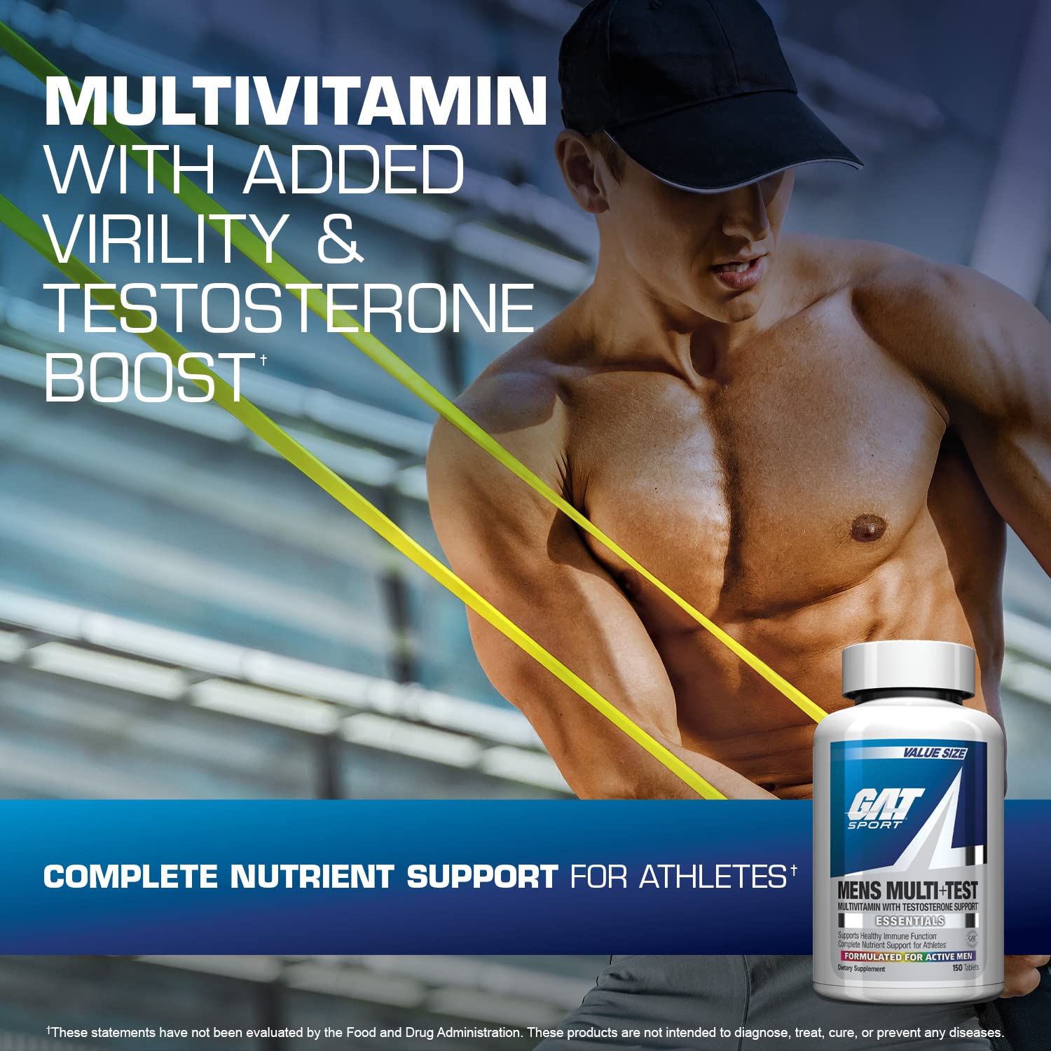 Foto 3 pulgar | Comprimidos Multivitamínicos Gat Sport Para Hombre Multi + Test (150 Unidades) - Venta Internacional.