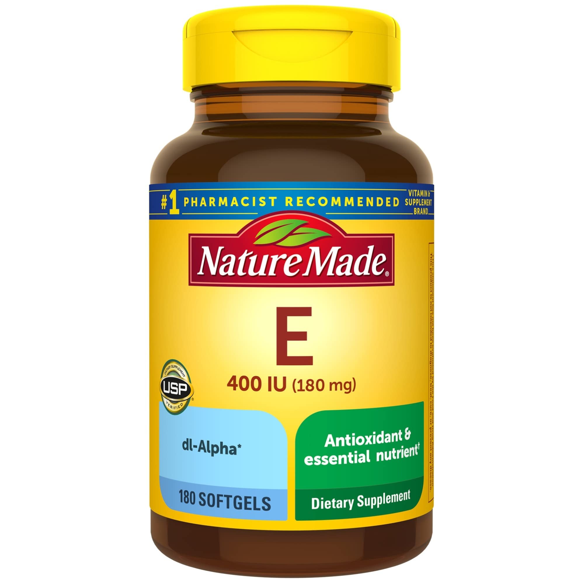 Foto 2 pulgar | Suplemento Vitamina E Nature Made 180 Mg 400 Ui 180 Cápsulas Blandas - Venta Internacional