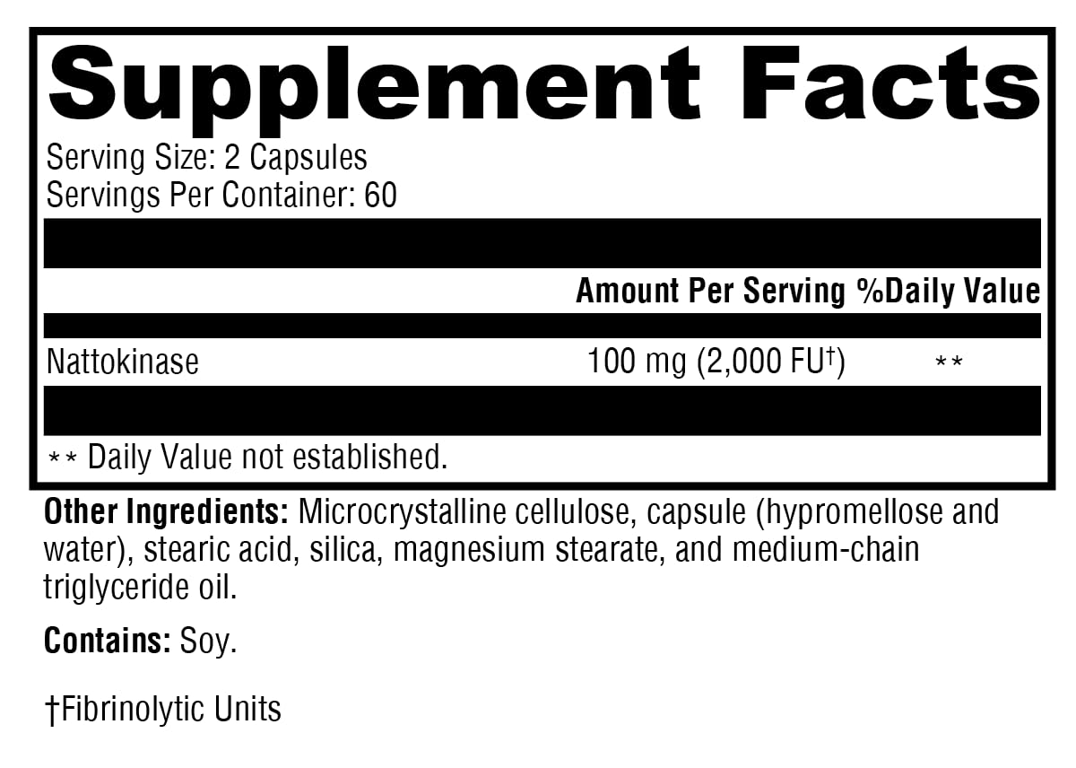 Foto 5 | Suplemento Xymogen Nattokinase 2000 Fu Para La Presión Arterial 120 Cápsulas - Venta Internacional.