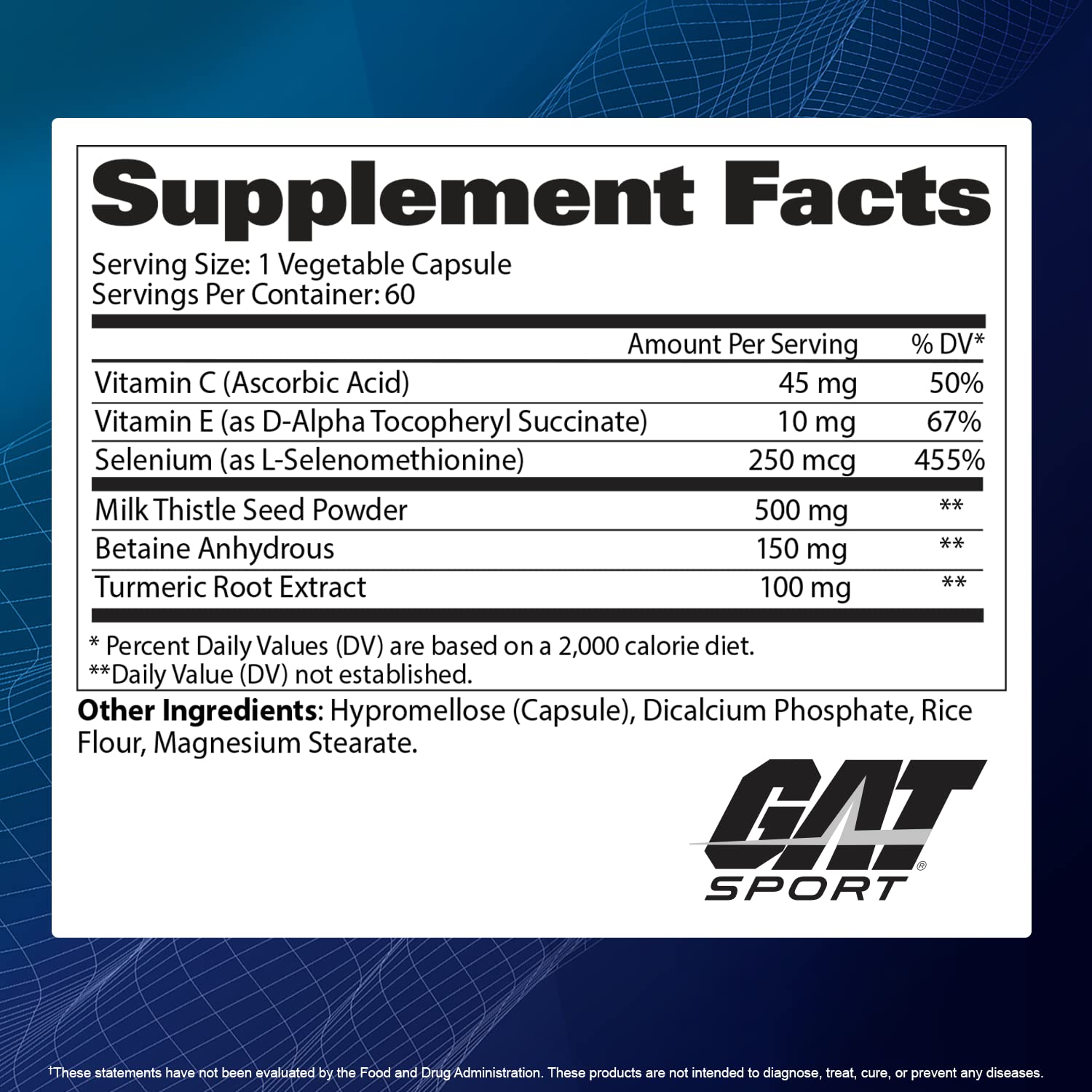 Foto 7 pulgar | Suplemento Multivitamínico Gat Sport Essentials Para Limpiar El Hígado - Venta Internacional.