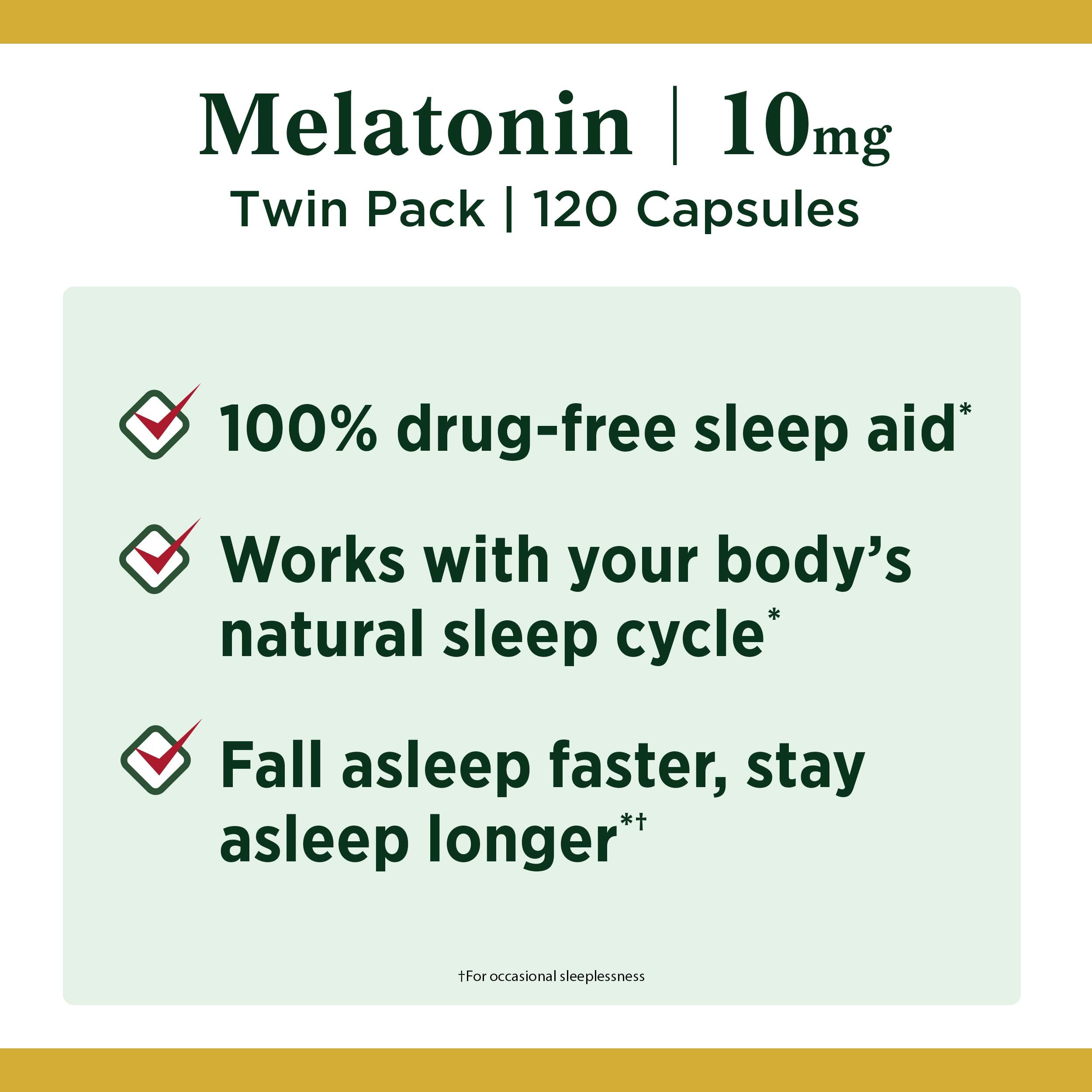 Foto 4 pulgar | Suplemento Nature's Bounty De Melatonina Cápsulas De 10 Mg 60 Unidades - Venta Internacional