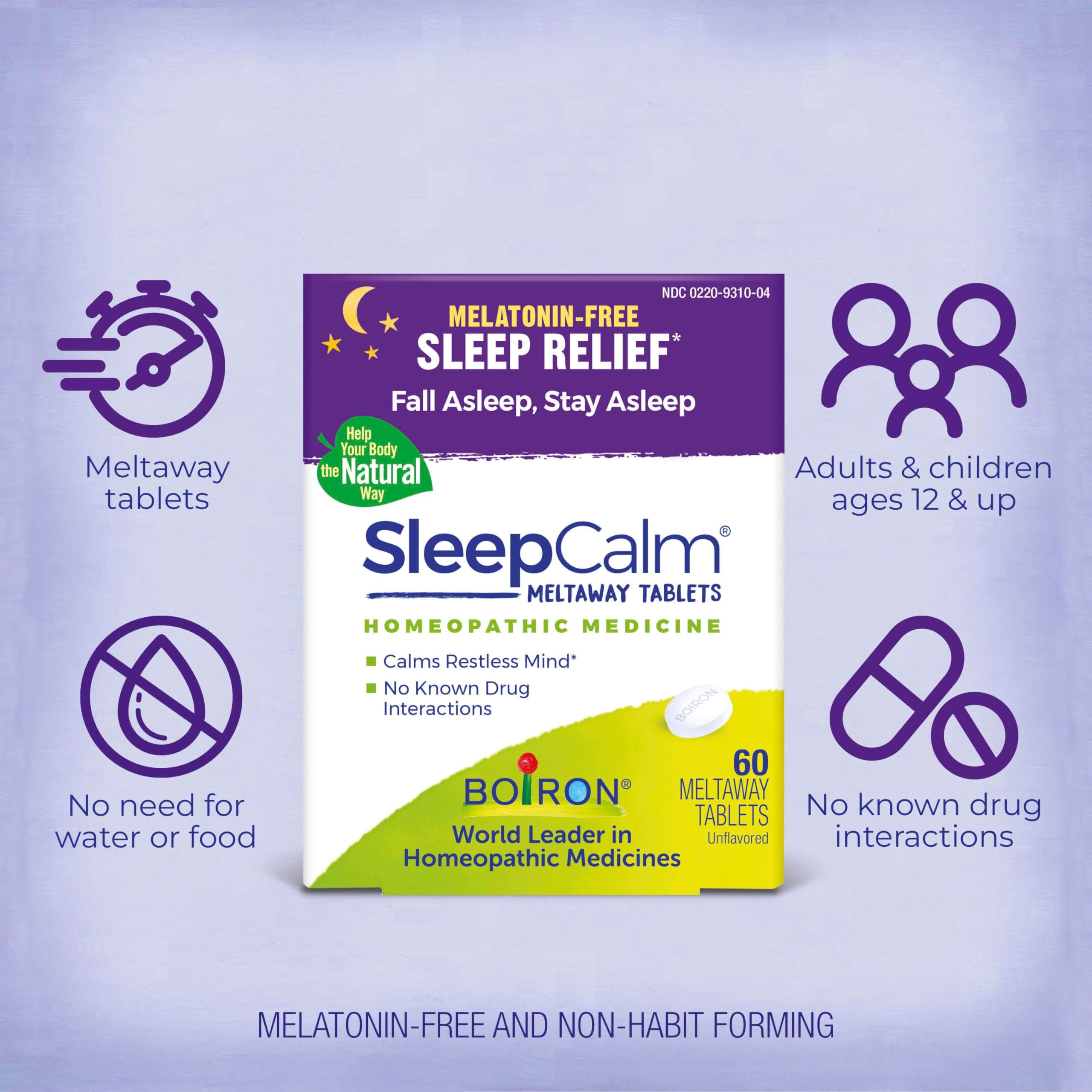 Foto 4 pulgar | Suplemento Sleep Aid Boiron Sleepcalm Sin Melatonina 60 Comprimidos - Venta Internacional