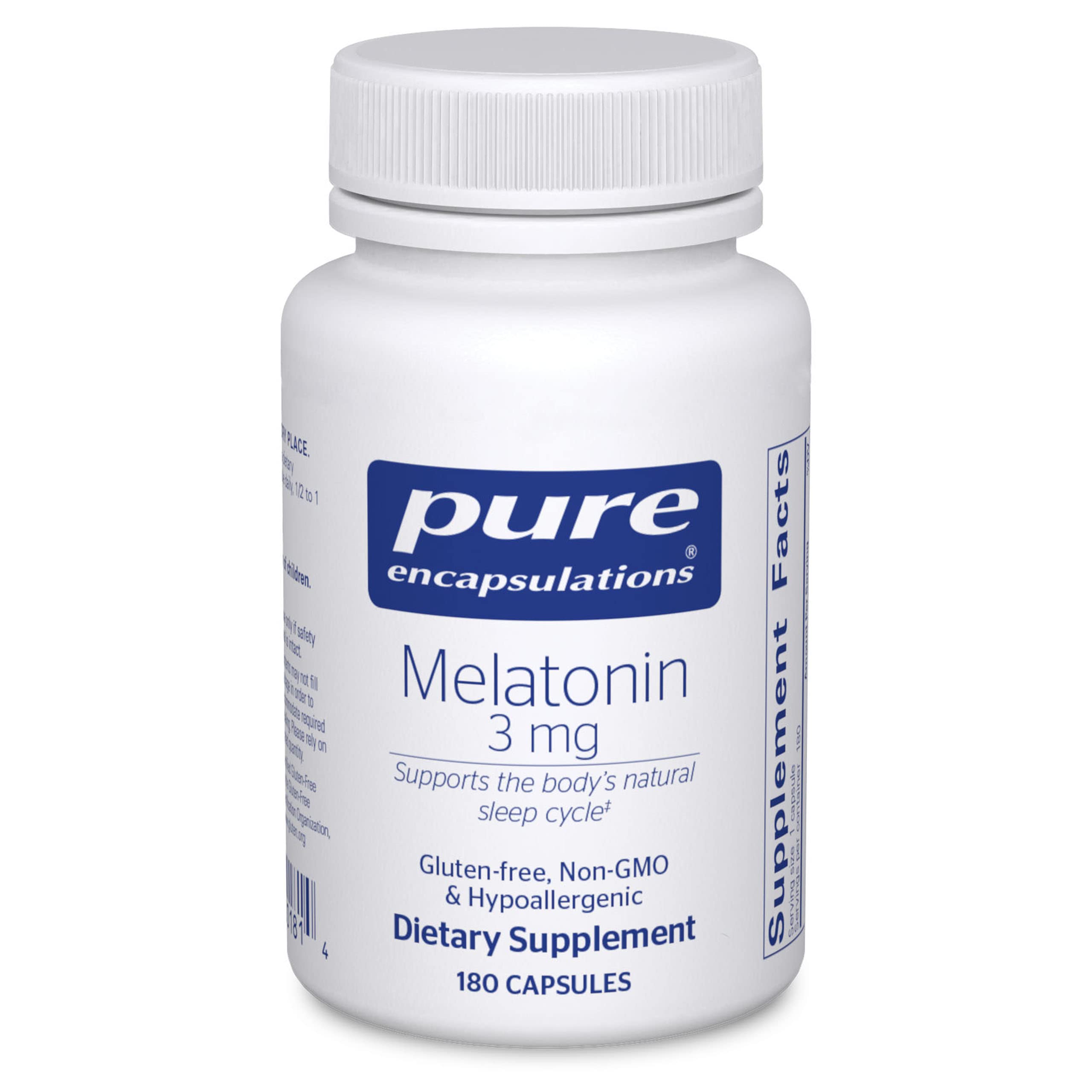 Foto 1 | Suplemento de Melatonina Pure Encapsulations 3 mg 180 Cápsulas - Venta Internacional