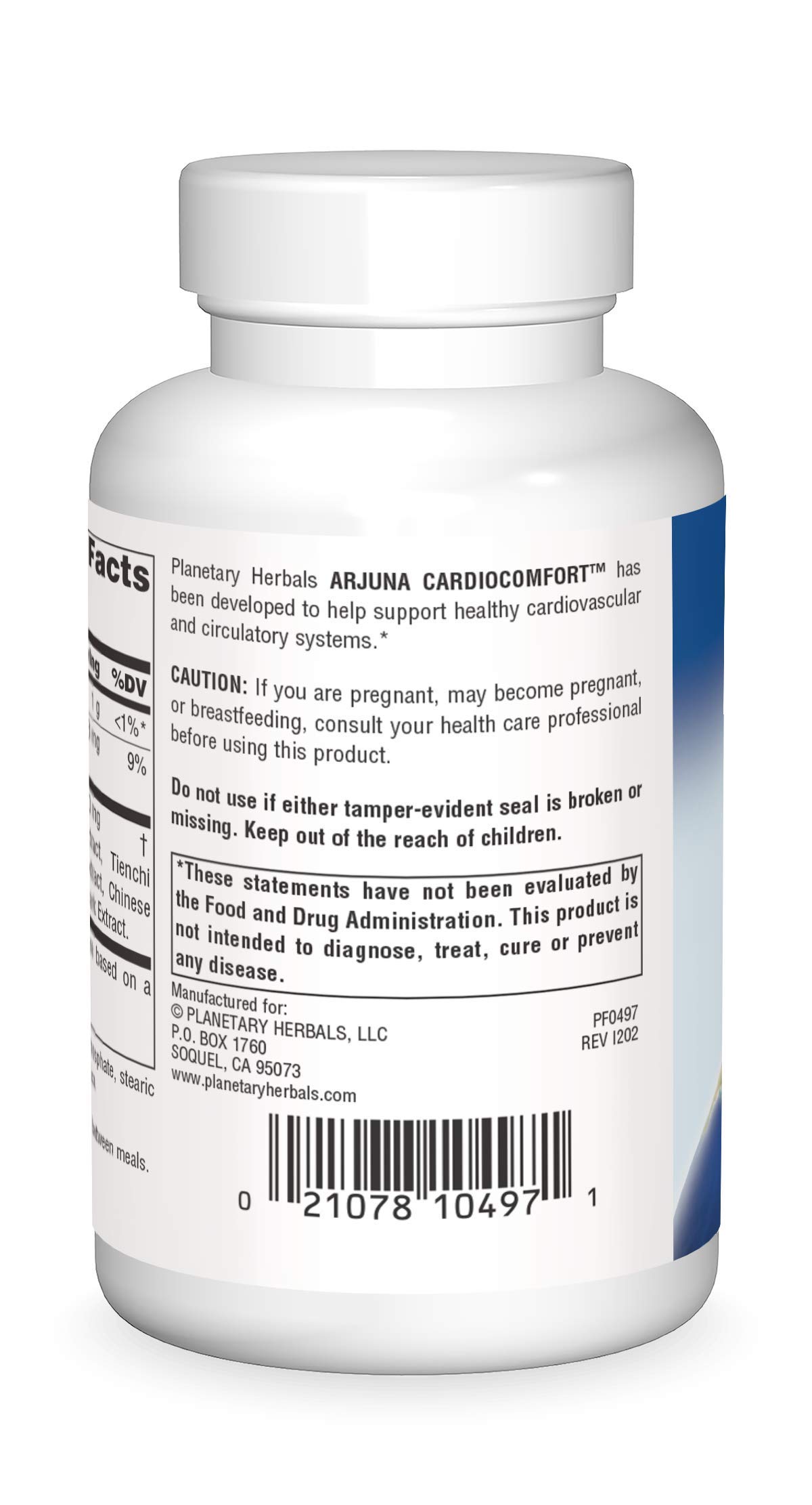 Foto 3 pulgar | Suplemento Planetary Herbals Arjuna Cardiocomfort 120 Comprimidos - Venta Internacional.