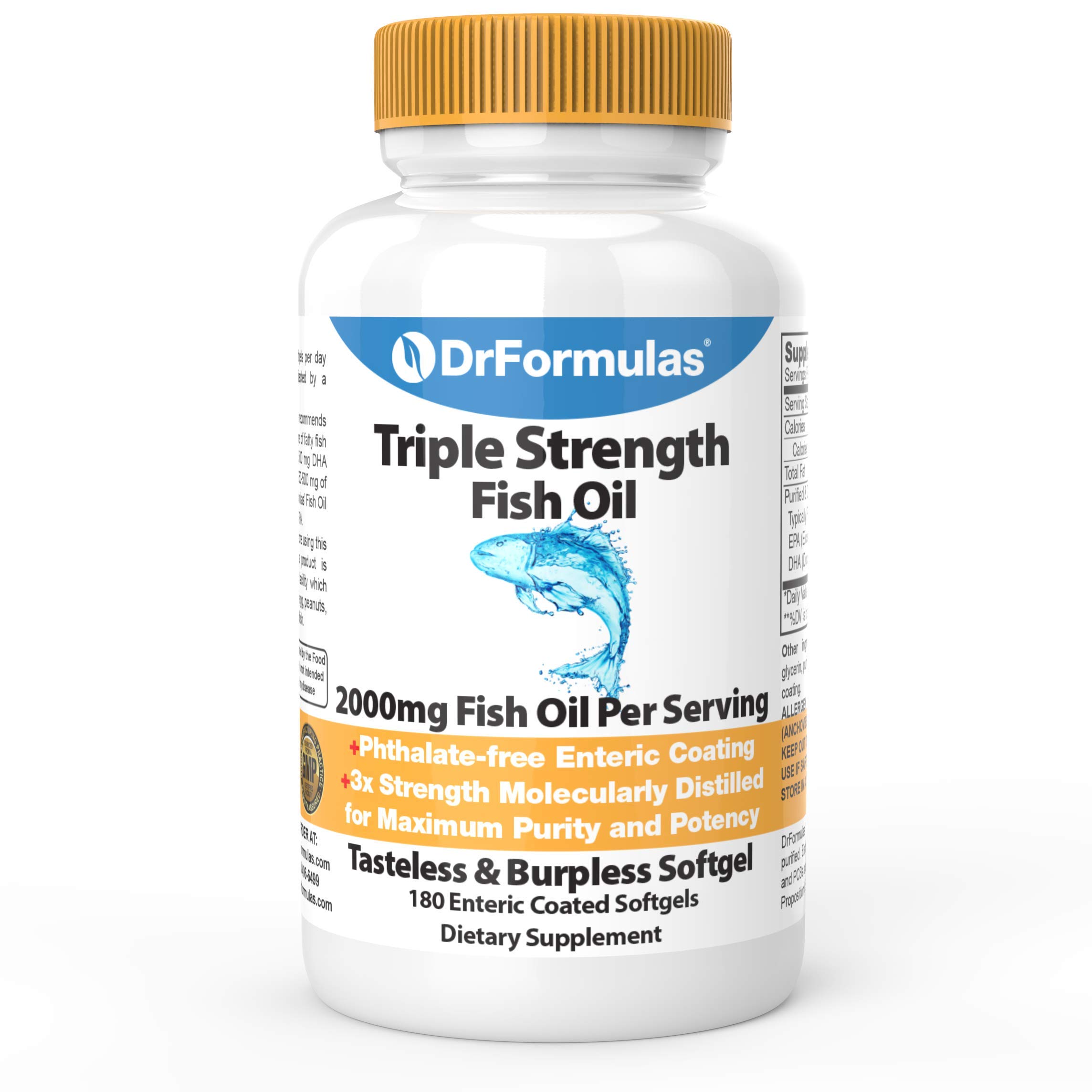 Foto 2 pulgar | Aceite De Pescado Drformulas 2000 Mg De Triple Concentración Con Epa Y Dha - Venta Internacional.