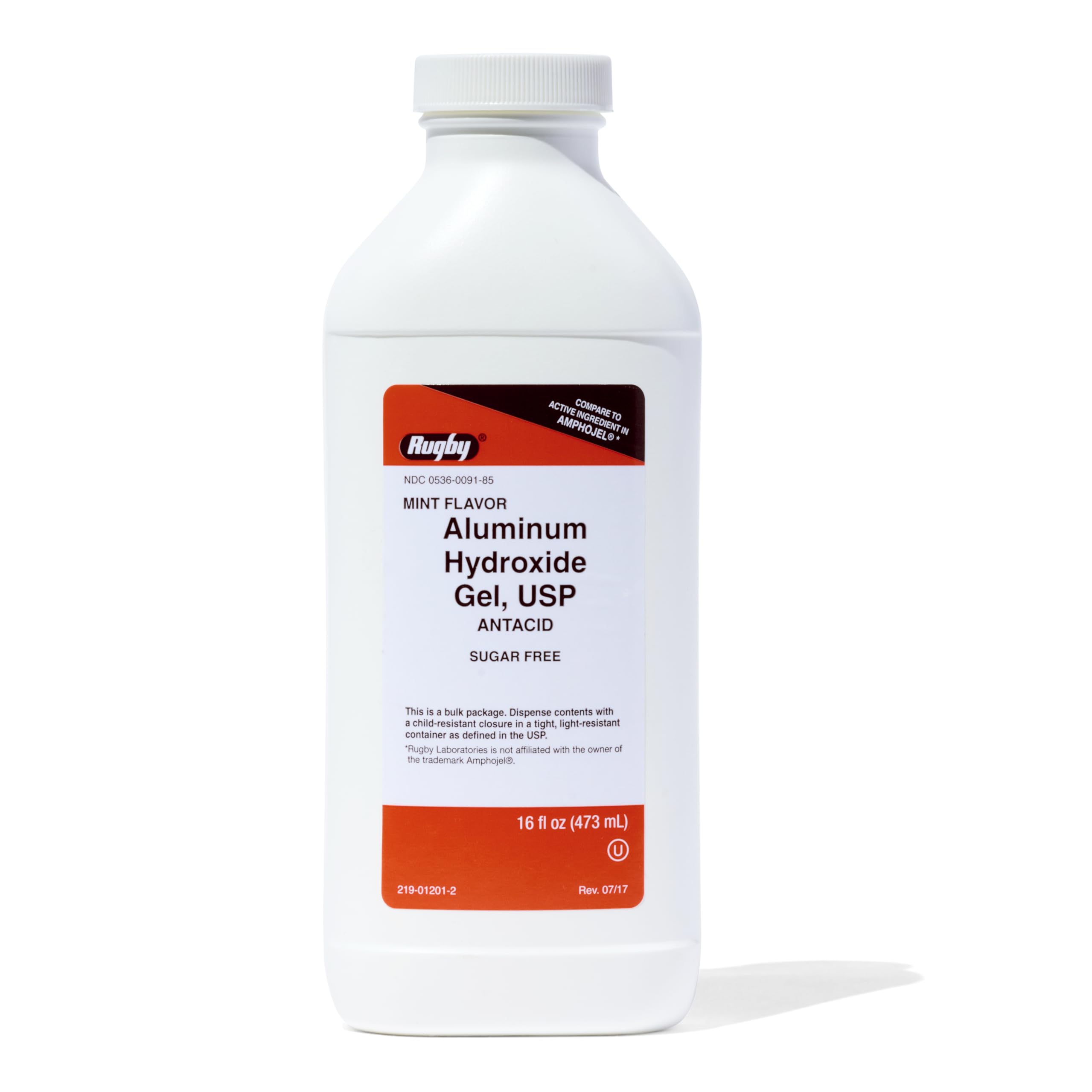 Foto 2 pulgar | Antiacid Liquid Rugby, 320 Mg, Gel De Hidróxido De Aluminio, 480 Ml - Venta Internacional.