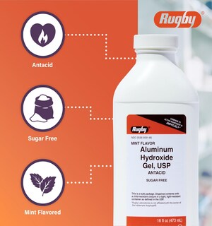 Foto 4 | Antiacid Liquid Rugby, 320 Mg, Gel De Hidróxido De Aluminio, 480 Ml - Venta Internacional.