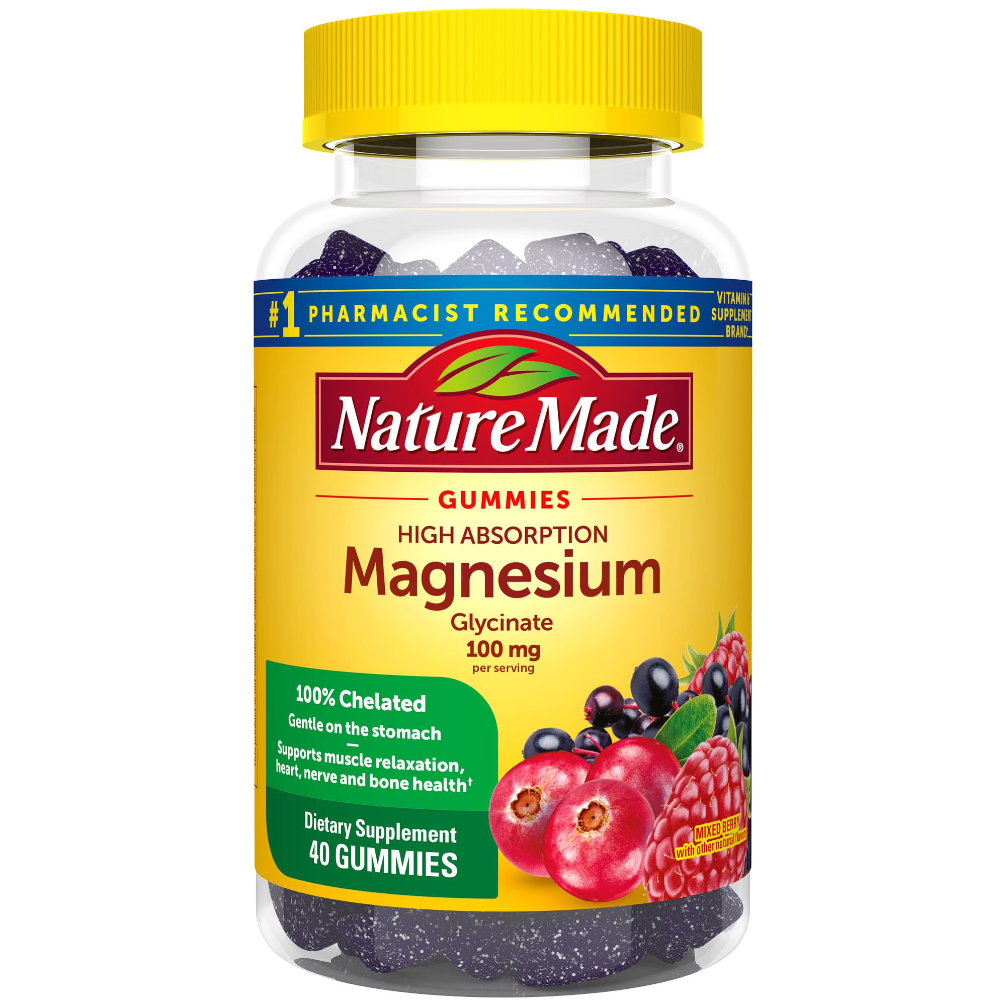 Foto 1 | Suplemento De Magnesio Nature Made Gomies 100 Mg 40 Unidades - Venta Internacional.