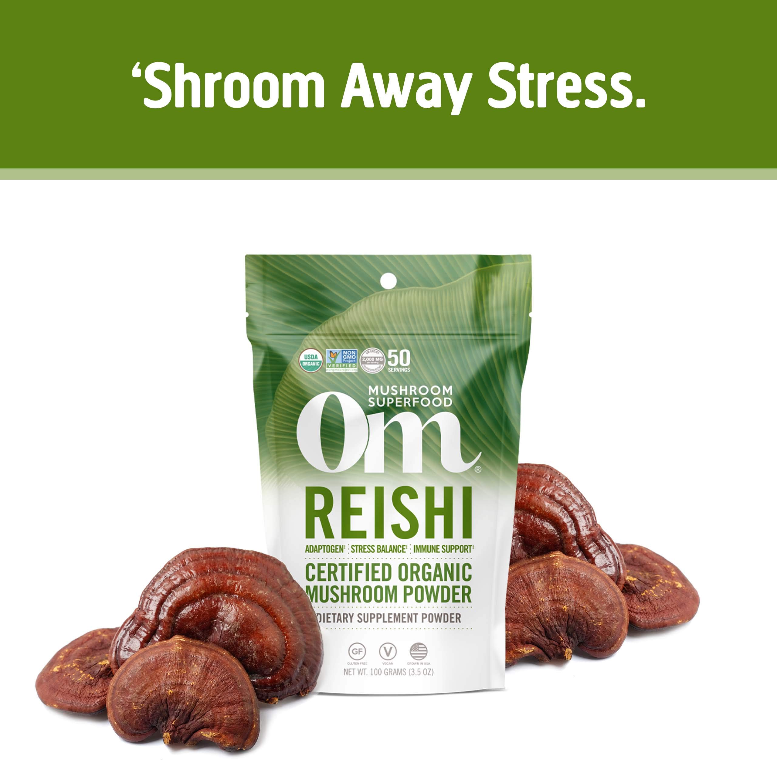 Foto 3 pulgar | Suplemento Om Mushroom Superfood Reishi En Polvo, 100 G - Venta Internacional.