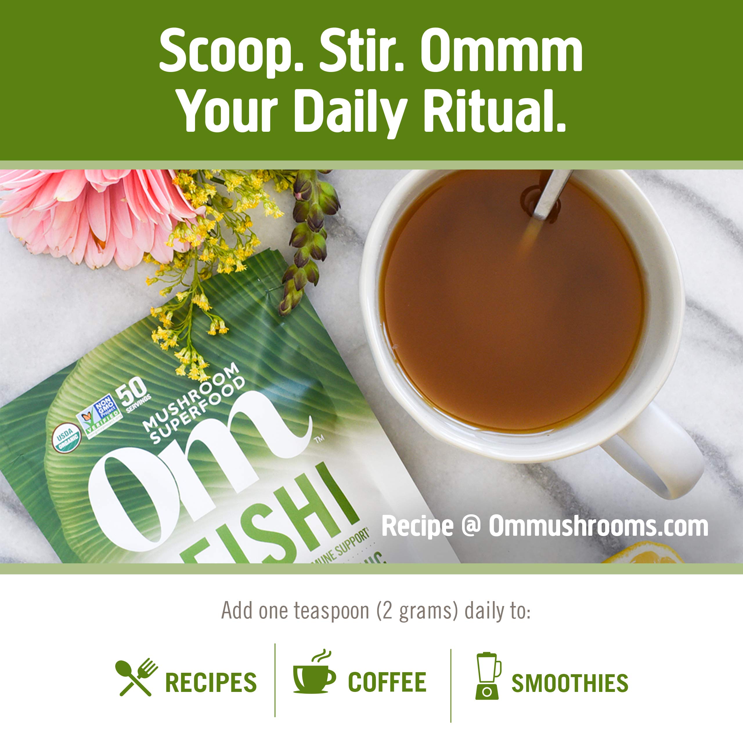Foto 6 pulgar | Suplemento Om Mushroom Superfood Reishi En Polvo, 100 G - Venta Internacional.