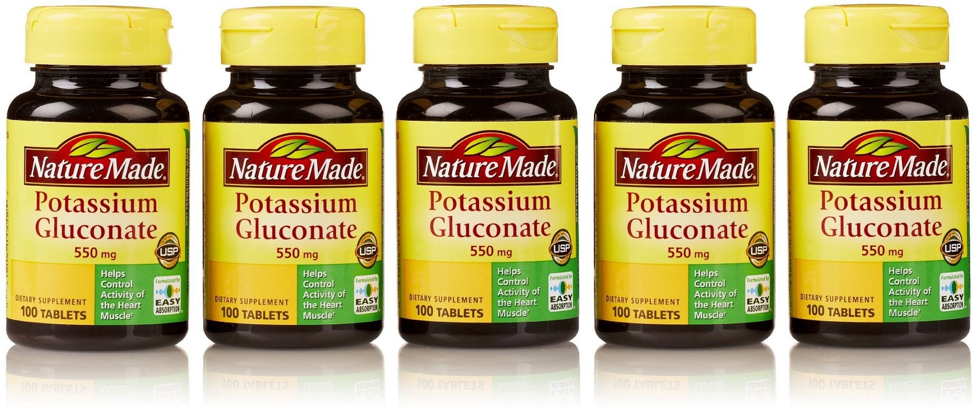 Foto 2 pulgar | Suplemento De Gluconato De Potasio Nature Made 550 Mg X 100 Tabletas - Venta Internacional.