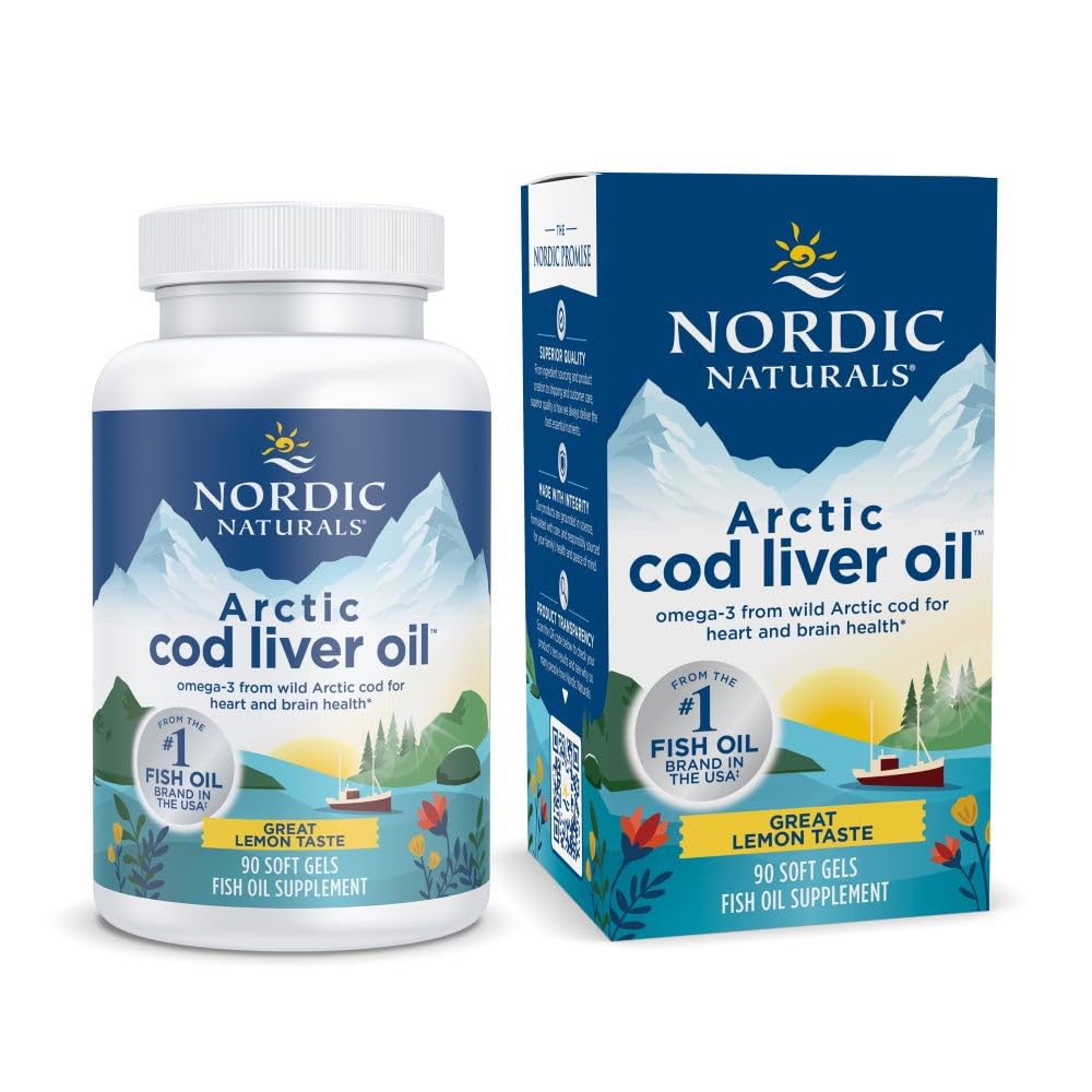 Suplemento De Aceite De Hígado De Bacalao Ártico De Nordic Naturals, 90 Cápsulas Blandas - Venta Internacional.