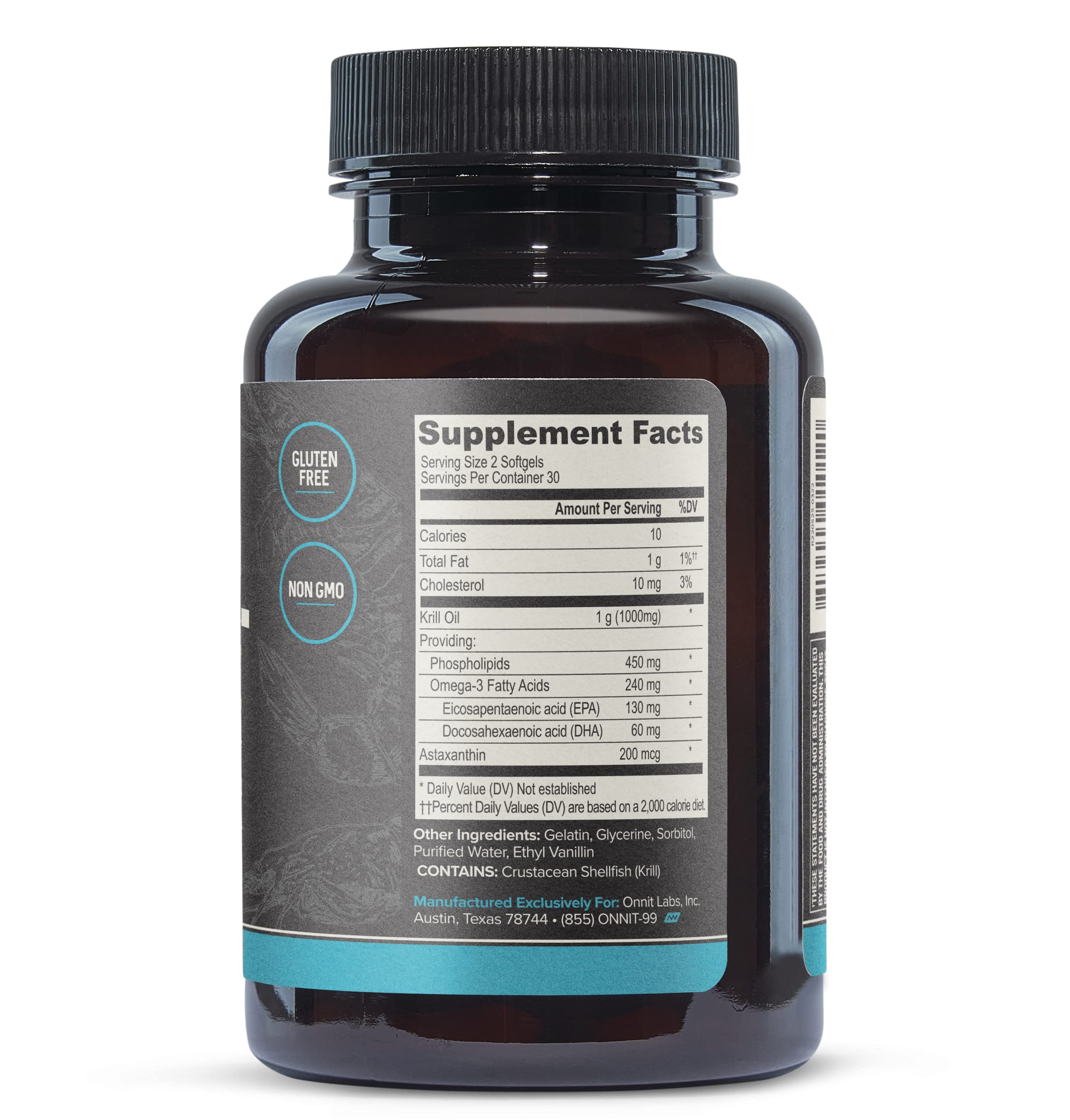 Foto 4 pulgar | Suplemento De Aceite De Krill Antártico Onnit De 1000 Mg De Omega-3 - Venta Internacional.