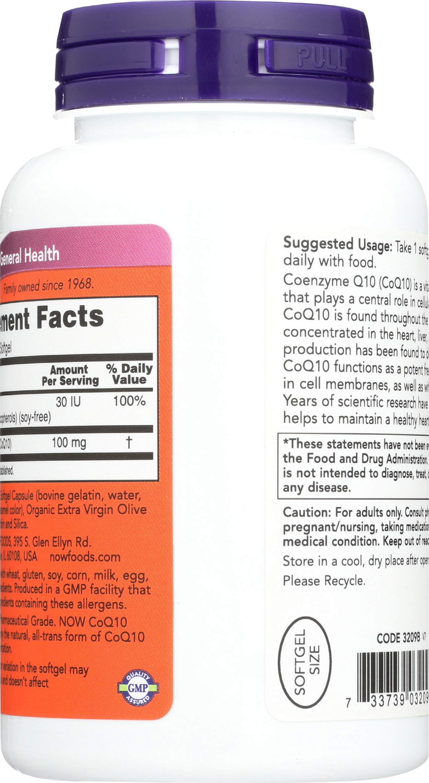 Foto 3 pulgar | Suplemento Now Foods Coq10 100 Mg 150 Cápsulas Blandas - Venta Internacional.