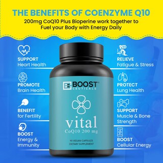 Foto 2 | Suplemento Boostceuticals Pure Coq10 200 Mg 90 Cápsulas - Venta Internacional.