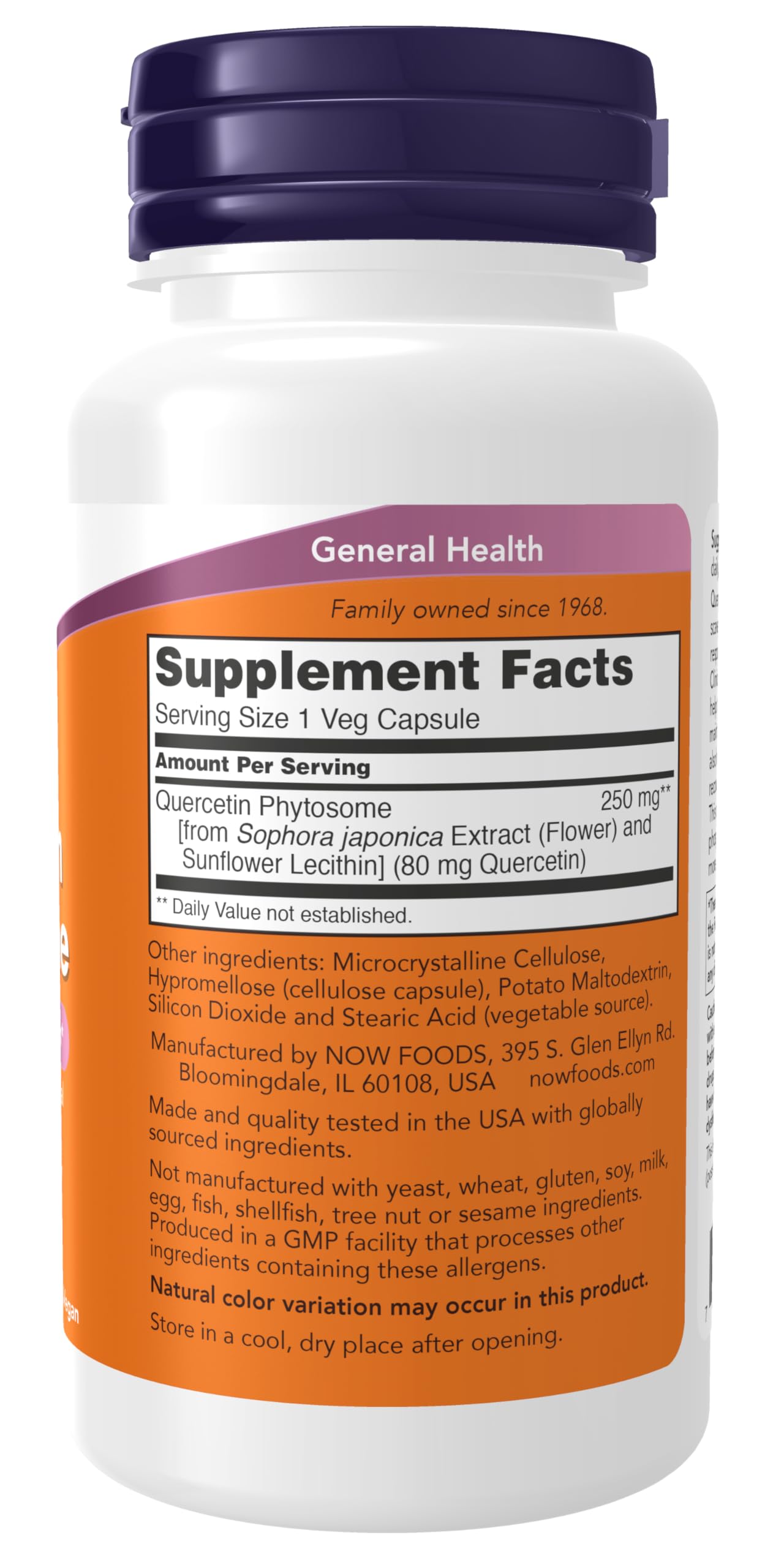Foto 3 pulgar | Suplemento Now Foods, Quercetina, Fitosoma, 250 Mg, 90 Cápsulas - Venta Internacional.