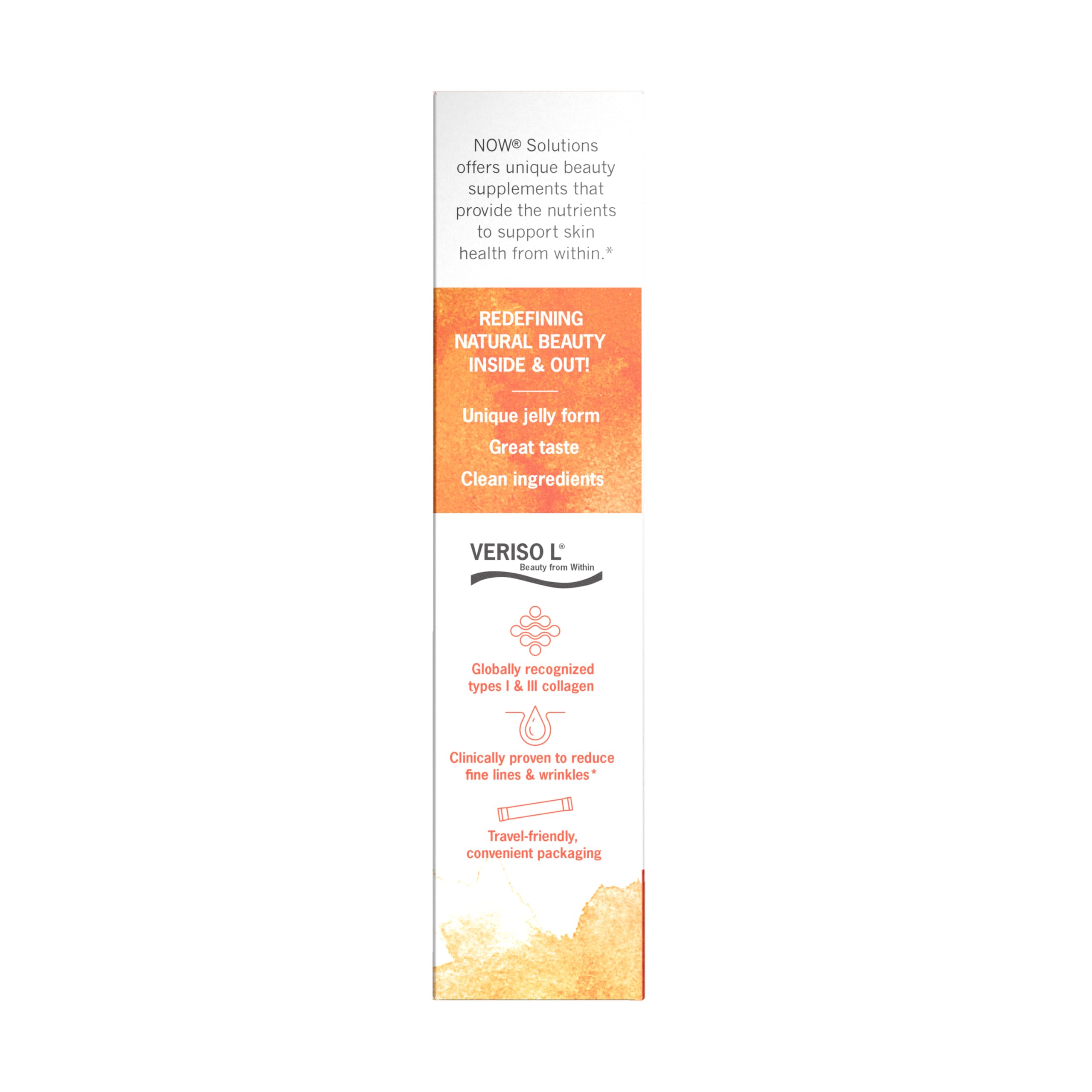 Foto 3 | Suplemento Now Foods Solutions Collagen Jelly Beauty, 10 Barritas - Venta Internacional.