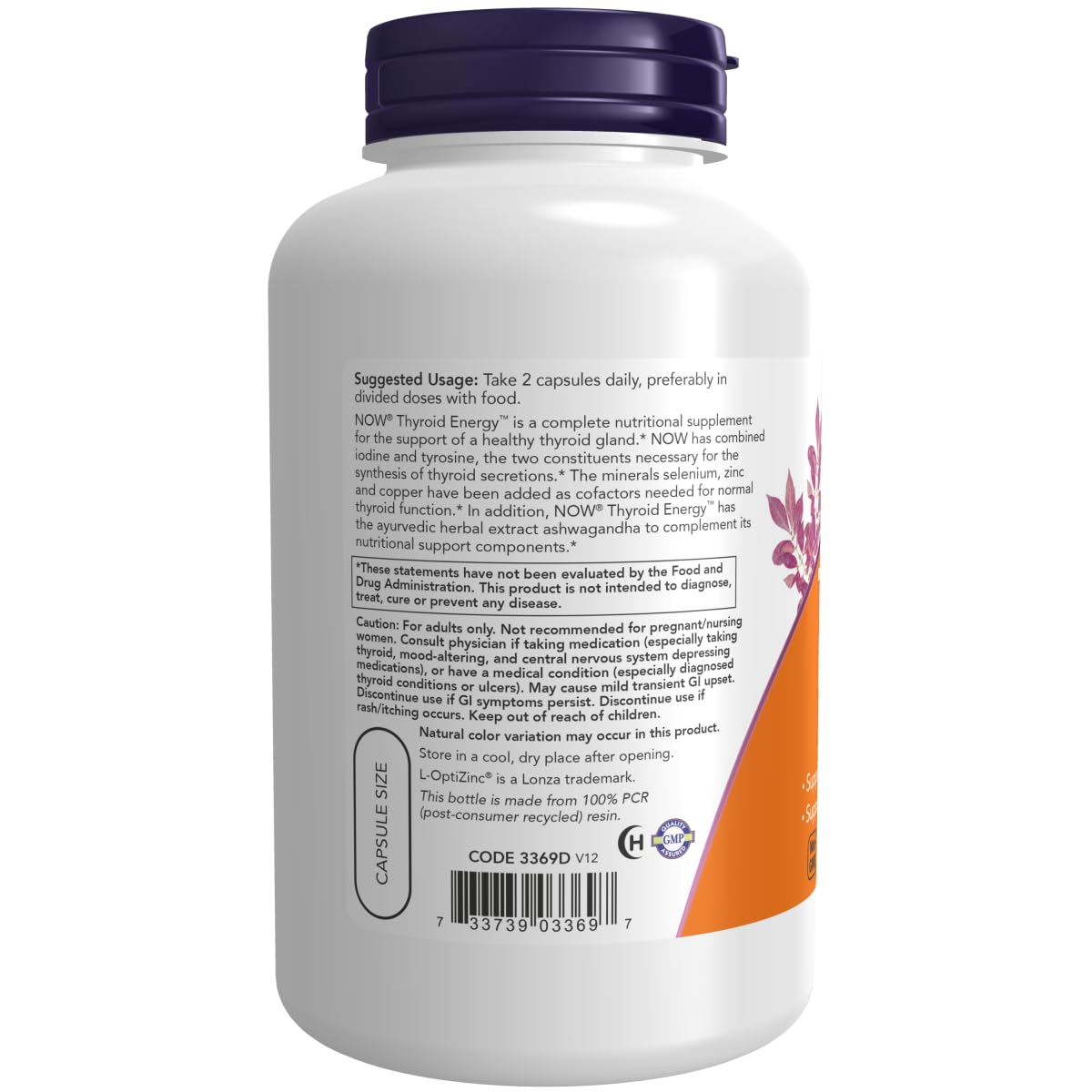 Foto 4 pulgar | Suplemento Now Foods Thyroid Energy 180 Cápsulas Vegetarianas X2 - Venta Internacional.