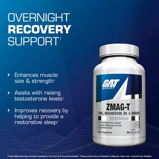 Foto 3 | Suplemento Gat Sport Zmag-t Zinc, Magnesio, B6 + Boron 90 Cápsulas - Venta Internacional