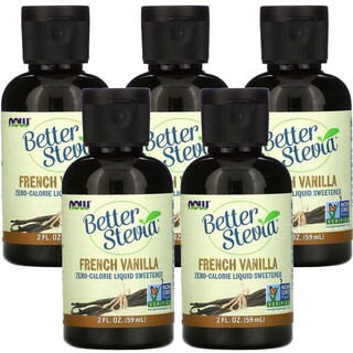 Foto 1 | Stevia Líquida Now Foods, Vainilla Francesa, 60 Ml (paquete De 5) - Venta Internacional.