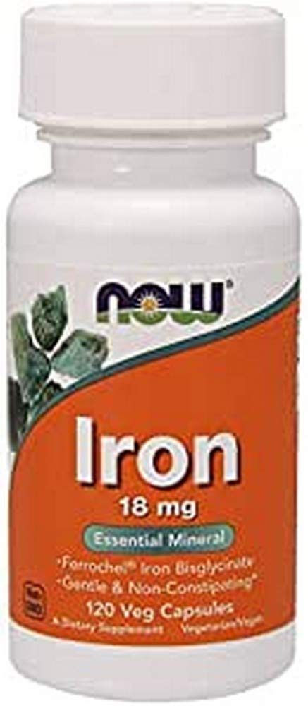 Foto 2 pulgar | Suplemento Now Foods Iron 18 Mg De Mineral Esencial 120 Cápsulas - Venta Internacional.