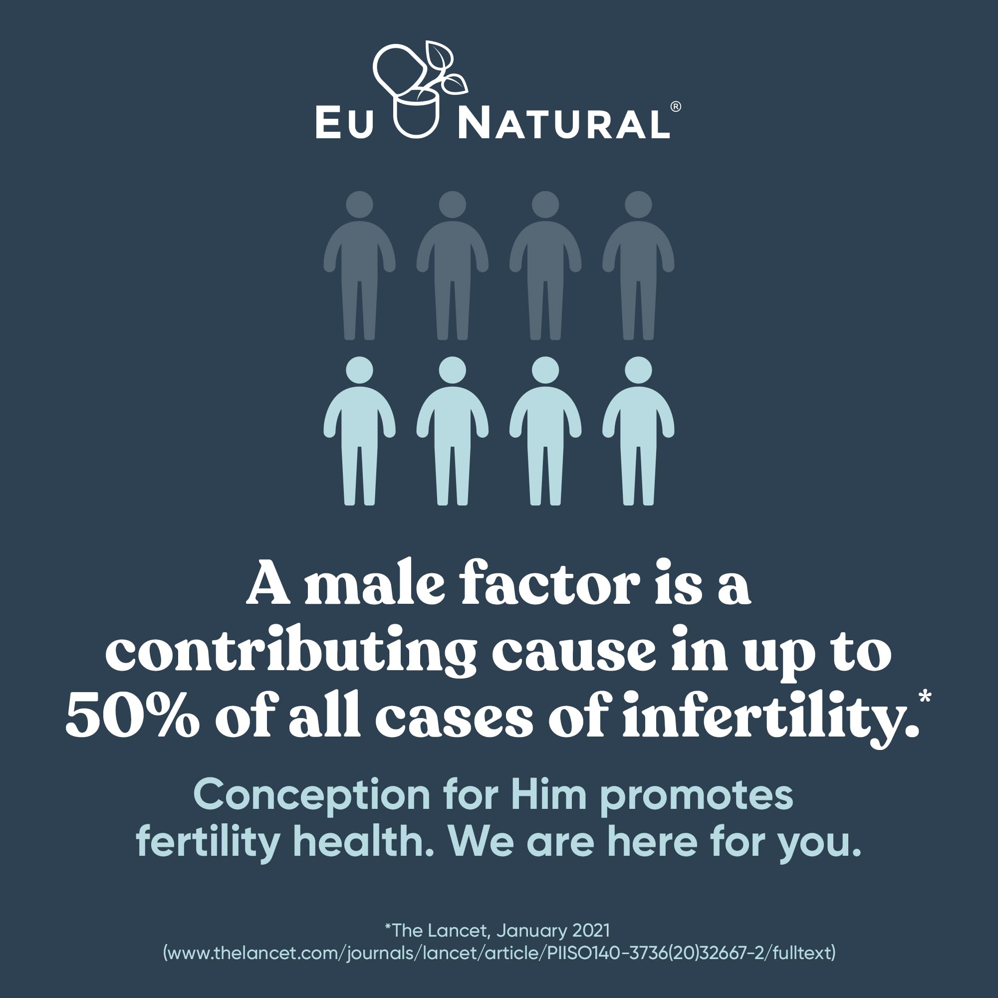 Foto 5 pulgar | Fertility Supplements Eu Natural Conception para Él 60 Cápsulas - Venta Internacional