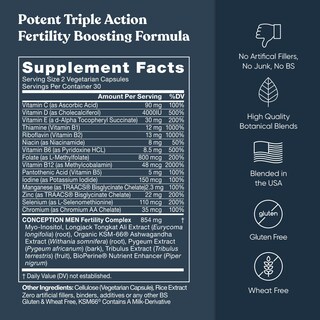 Foto 5 | Fertility Supplements Eu Natural Conception para Él 60 Cápsulas - Venta Internacional