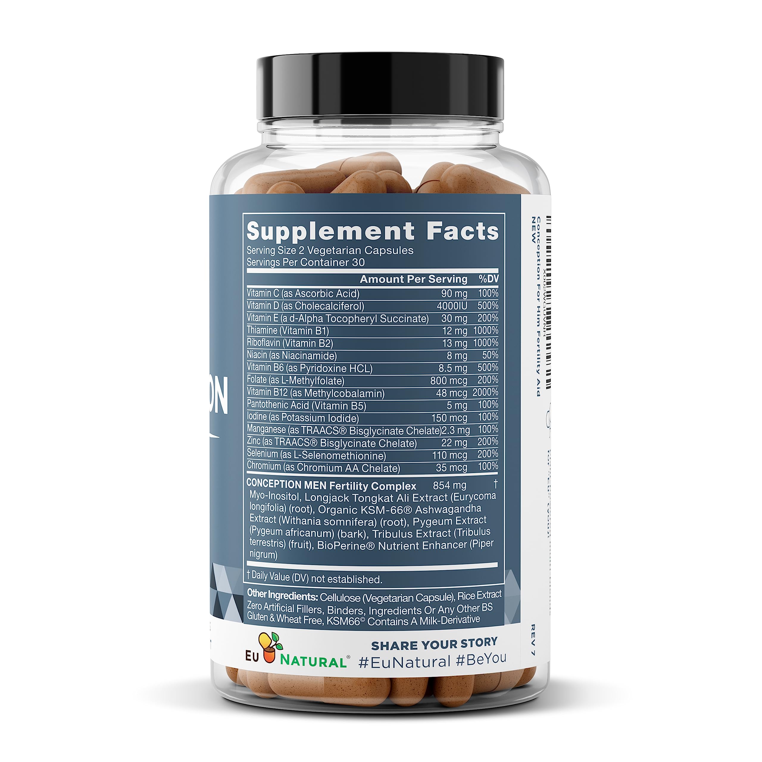 Foto 8 pulgar | Fertility Supplements Eu Natural Conception para Él 60 Cápsulas - Venta Internacional