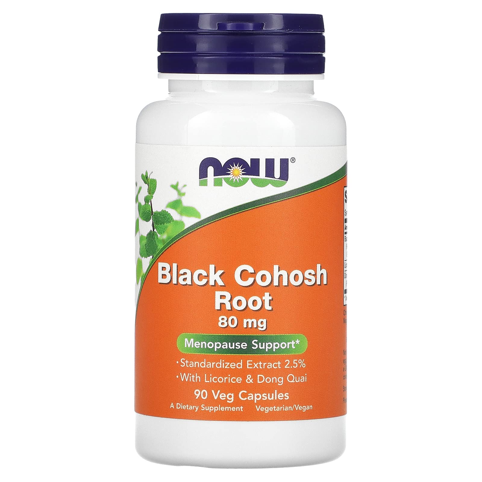 Foto 2 pulgar | Supplement Now Foods Black Cohosh 80 Mg, Ayuda A La Menopausia - Venta Internacional.