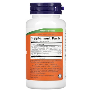 Foto 2 | Supplement Now Foods Black Cohosh 80 Mg, Ayuda A La Menopausia - Venta Internacional.
