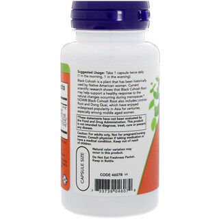 Foto 3 | Supplement Now Foods Black Cohosh 80 Mg, Ayuda A La Menopausia - Venta Internacional.