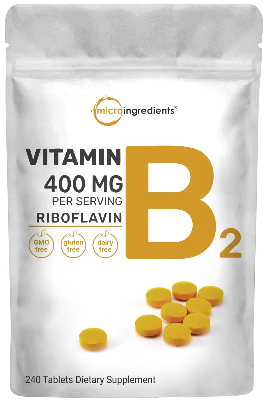 Foto 2 pulgar | Suplemento Micro Ingredients Vitamina B2 de 240 Tabletas-Venta Internacional