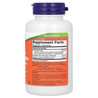 Foto 2 | Supplement Now Foods, Silimarina, Cardo Mariano, 300 Mg, 100 Cápsulas - Venta Internacional.