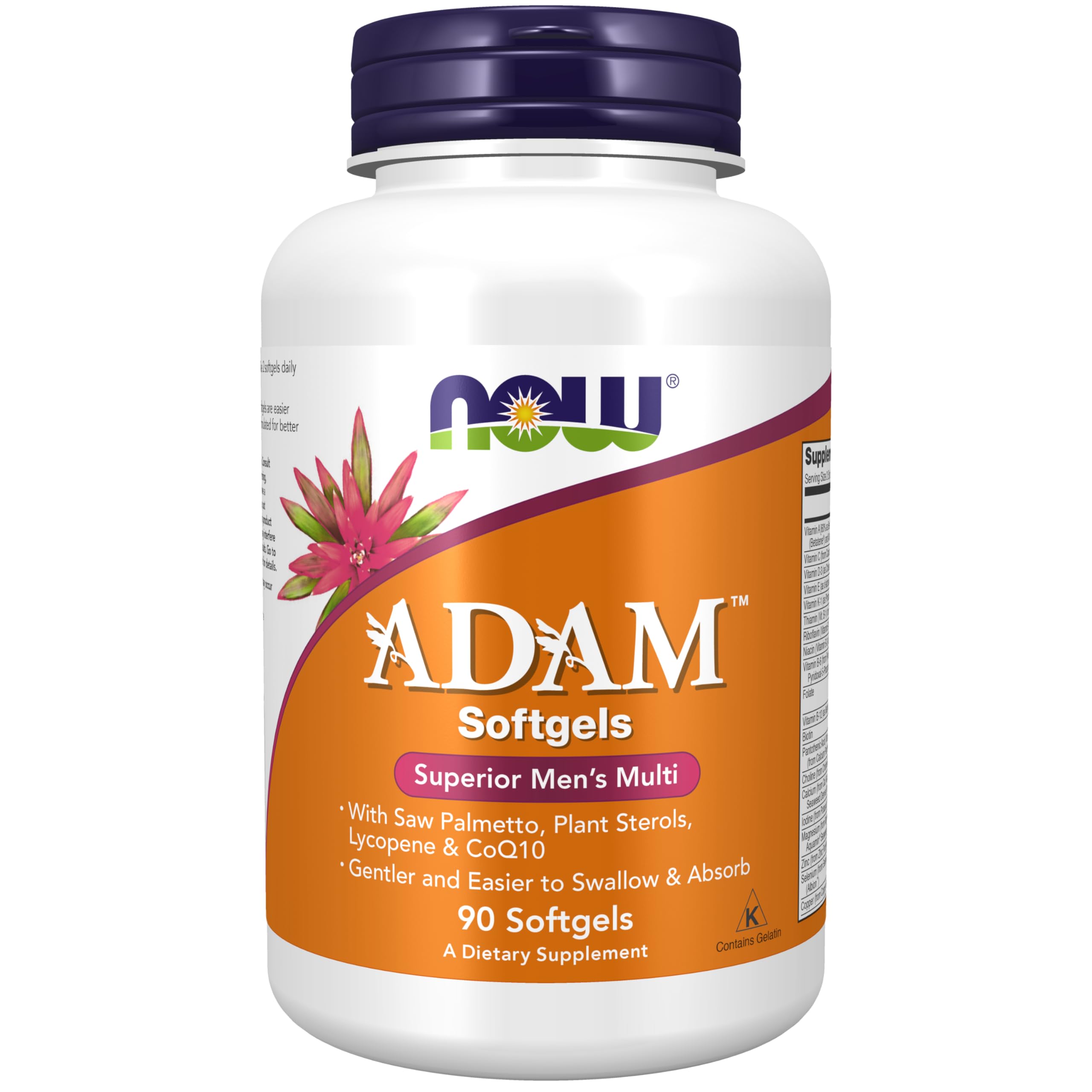 Foto 2 pulgar | Supplement Now Foods Adam, 90 Cápsulas Blandas Con Múltiples Vitaminas Para Hombre - Venta Internacional.