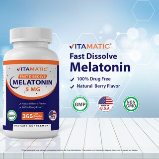 Foto 3 | Suplemento Vitamatic de Melatonina 365 Tabletas-Venta Internacional