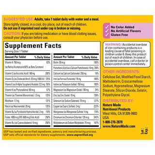 Foto 2 | Multivitamínico Nature Made 90 Tabletas - Venta Internacional