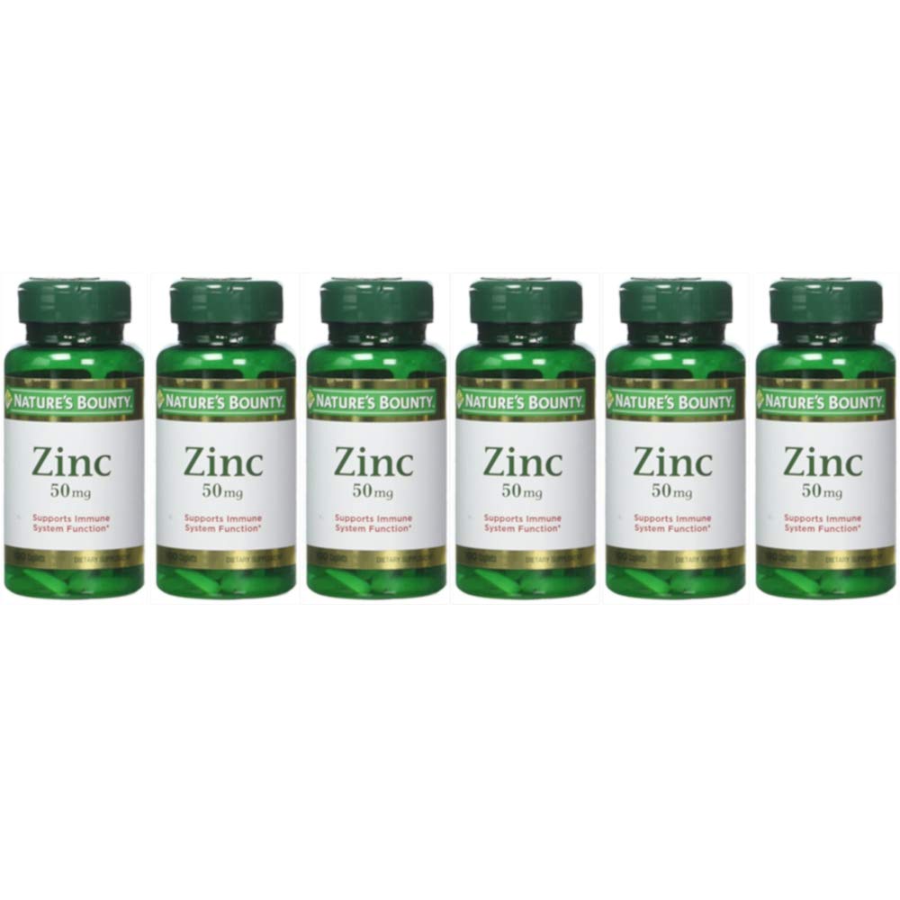 Foto 2 pulgar | Suplemento Nature's Bounty Zinc 6 Piezas-Venta Internacional