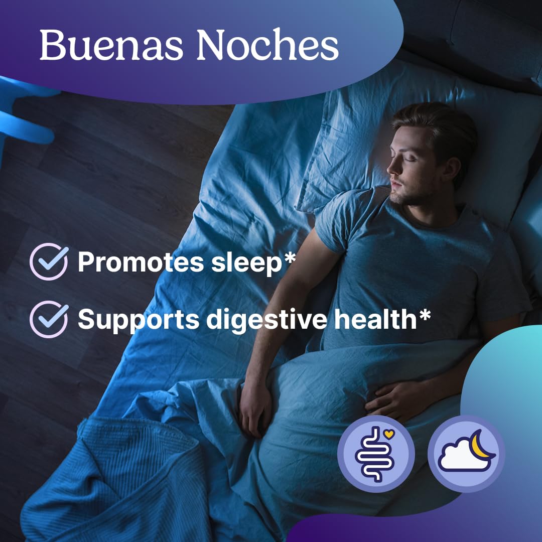 Foto 3 pulgar | Suplemento Santo Remedio Buenas Noches Sleep Digestive 60 Cápsulas - Venta Internacional.