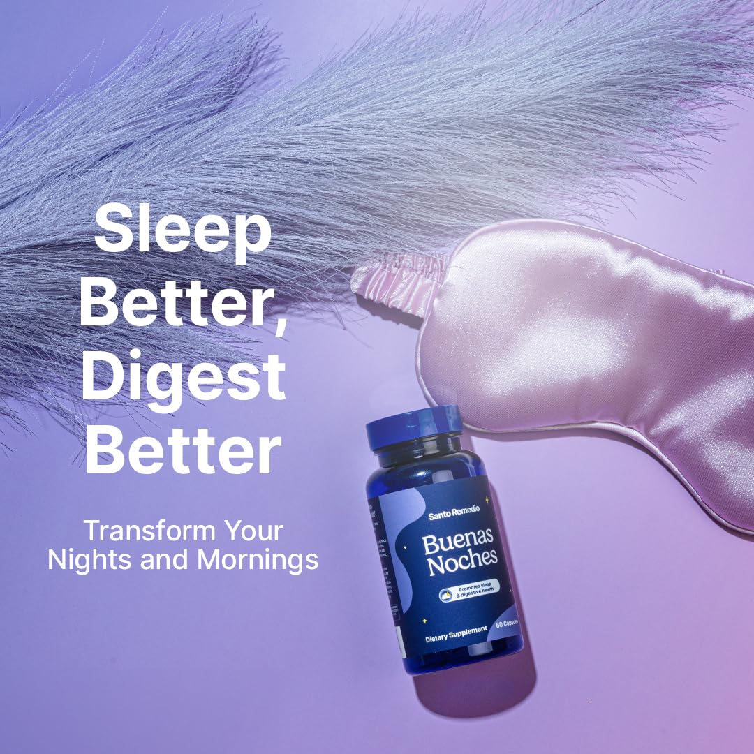 Foto 4 pulgar | Suplemento Santo Remedio Buenas Noches Sleep Digestive 60 Cápsulas - Venta Internacional.