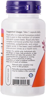 Foto 2 | Suplemento Now Foods Royal Jelly 1500 Mg 60 Cápsulas - Venta Internacional.