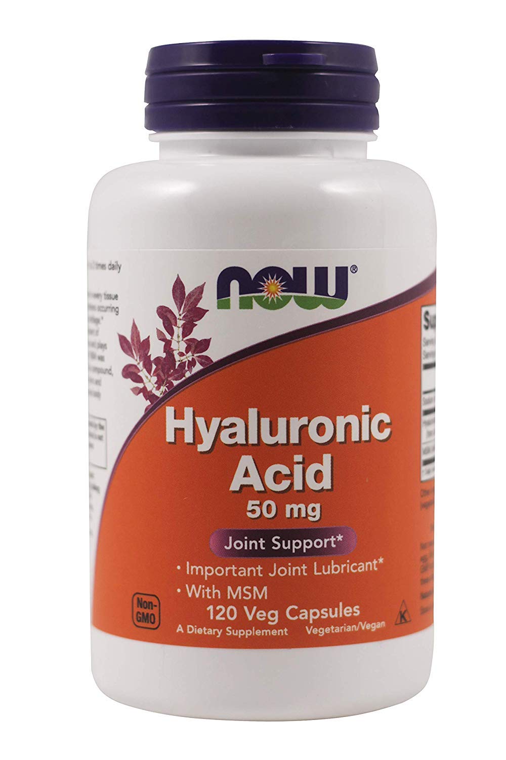 Foto 1 | Complemente El Ácido Hialurónico De Now Foods Con Msn 120 Cápsulas - Venta Internacional.