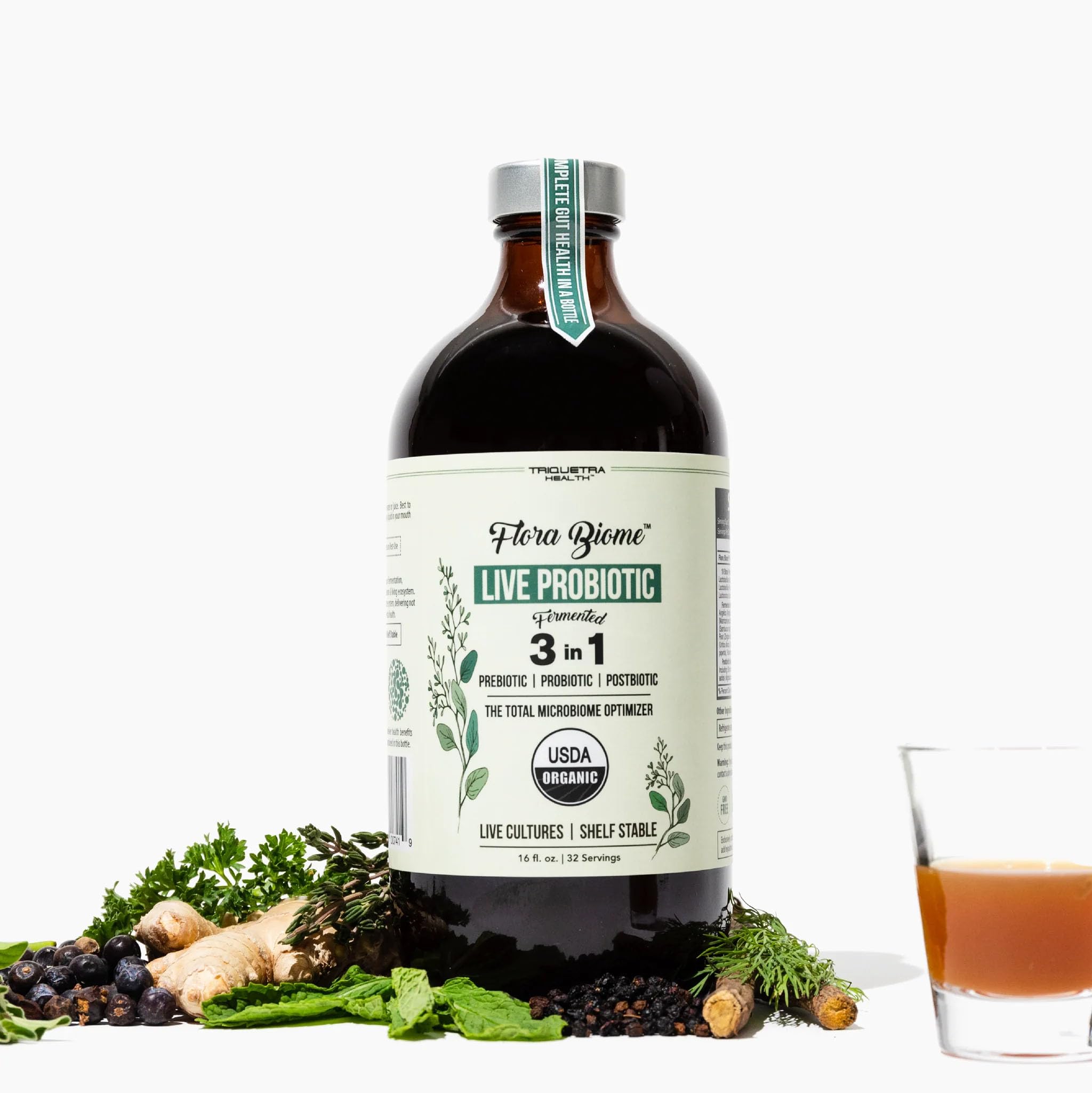 Foto 1 | Suplemento Probiótico Triquetra Health Flora Biome Live 473ml - Venta Internacional.
