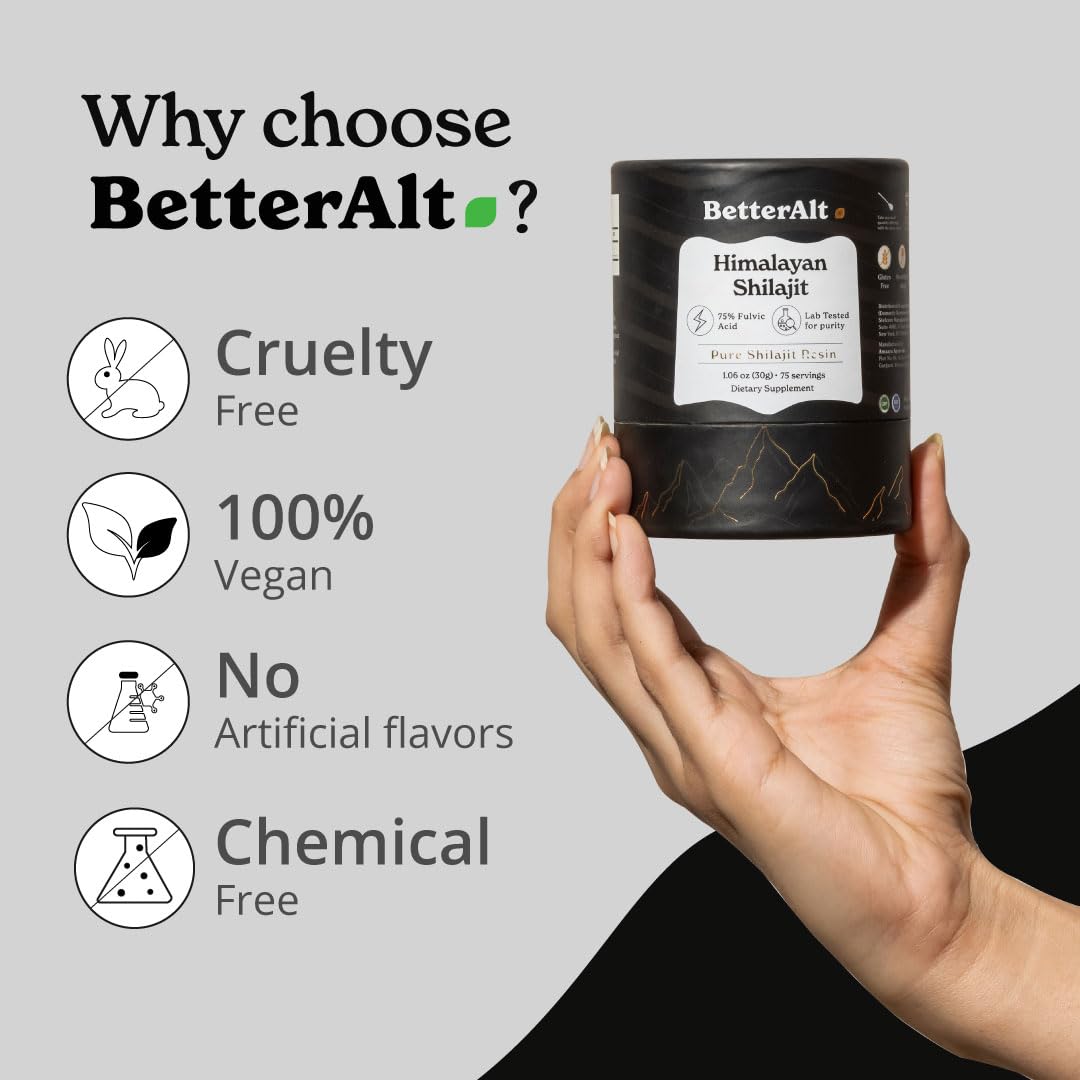 Foto 7 pulgar | Resina De Shilajit Better Alt Pure Himalayan, 400 Mg, 375 Porciones - Venta Internacional.