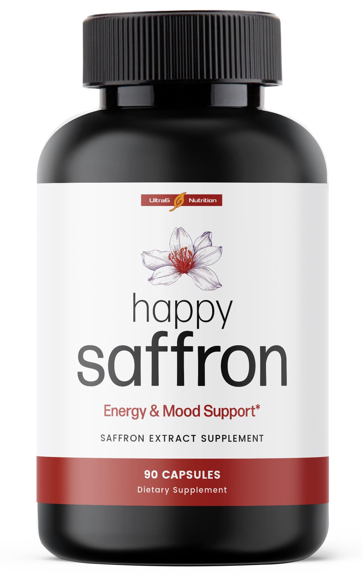 Foto 2 pulgar | Suplemento Ultra6 Nutrition Happy Saffron Extract 90 Porciones - Venta Internacional.