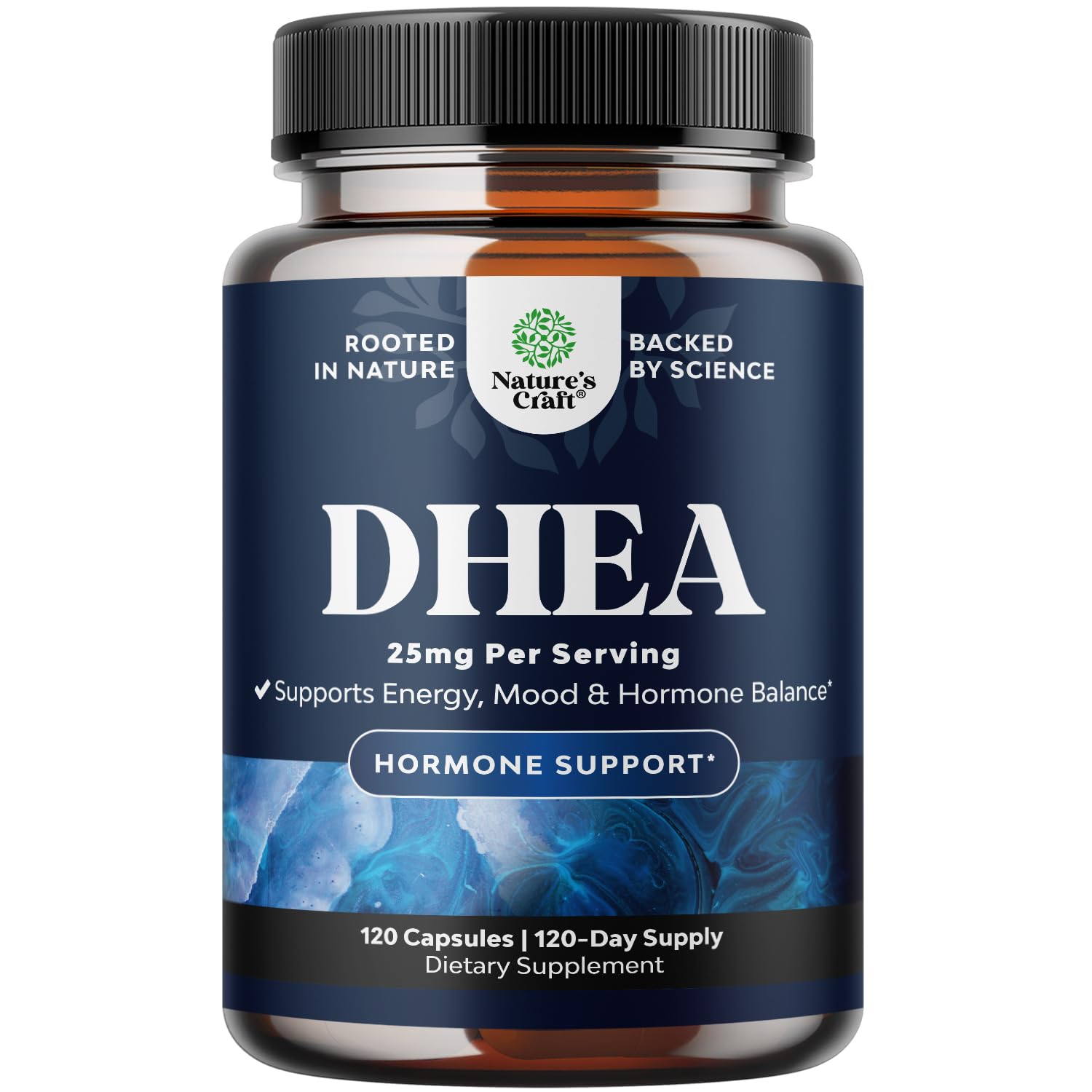 Foto 2 pulgar | Supplement Natures Craft Dhea, Cápsula De 25 Mg Para Mujeres Y Hombres - Venta Internacional.
