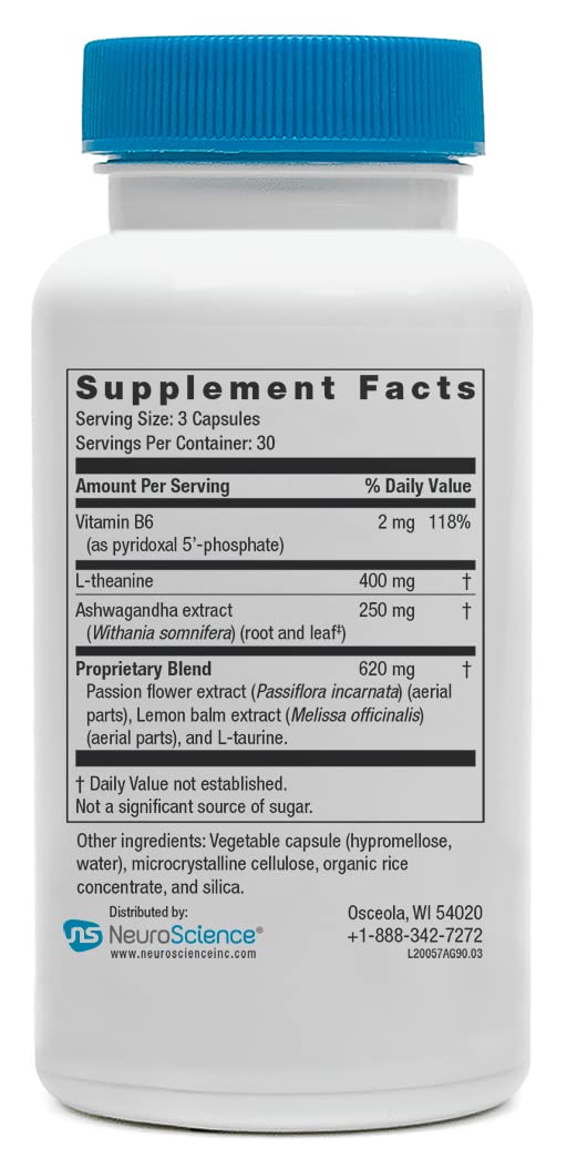 Foto 7 pulgar | Suplemento Neuroscience Alpha Gaba Con Vitamina B6 90 Cápsulas - Venta Internacional.