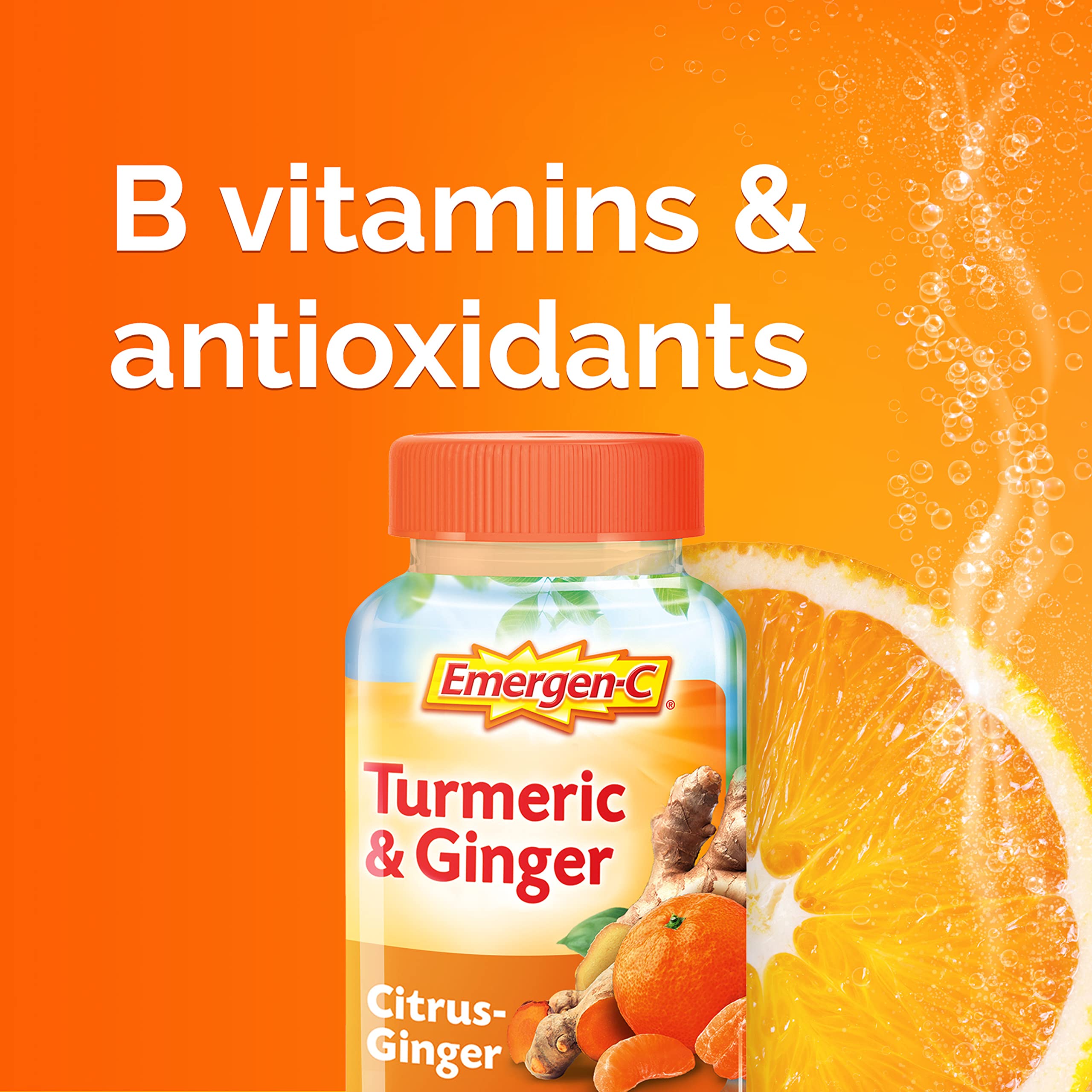 Foto 5 | Gomitas Emergen-c Citrus-ginger Con Cúrcuma Y Jengibre, 36 Unidades - Venta Internacional.